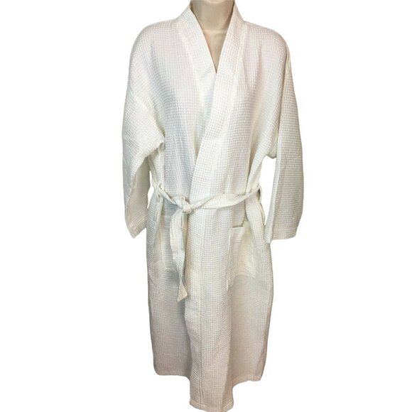 Luxury Waffle Weave Bathrobe Spa and Hotel Quality Robe for Women One Size u - Picture 1 of 7